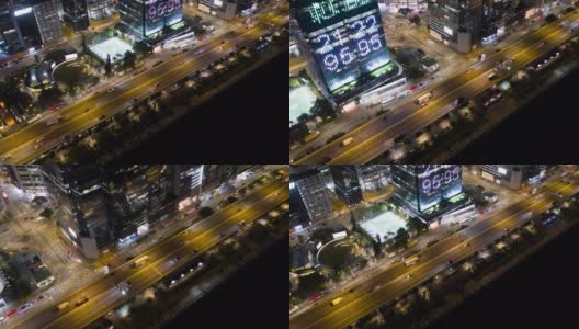 航拍香港交通高清在线视频素材下载