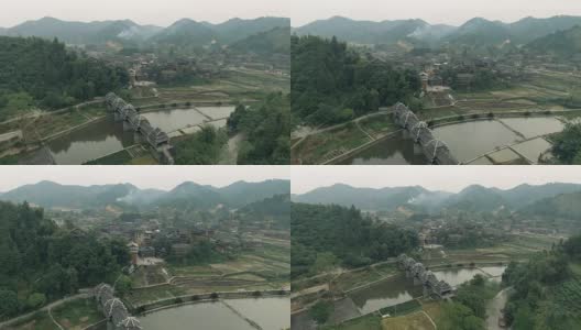 中国三江城阳地区航拍照片高清在线视频素材下载