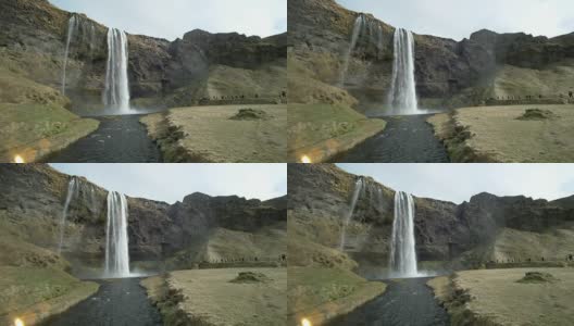 Seljalandfoss瀑布、冰岛高清在线视频素材下载