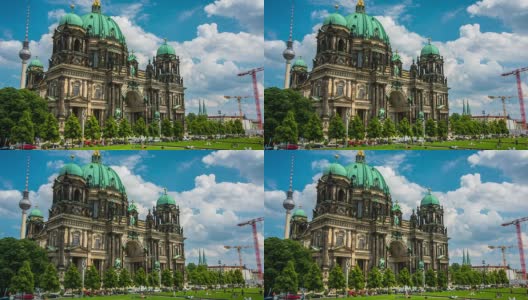 德国柏林大教堂高清在线视频素材下载