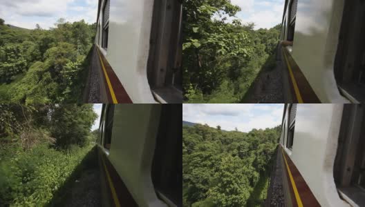 路过火车轨道高清在线视频素材下载