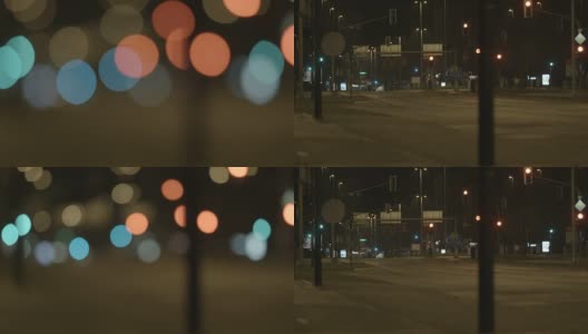 街灯散景高清在线视频素材下载
