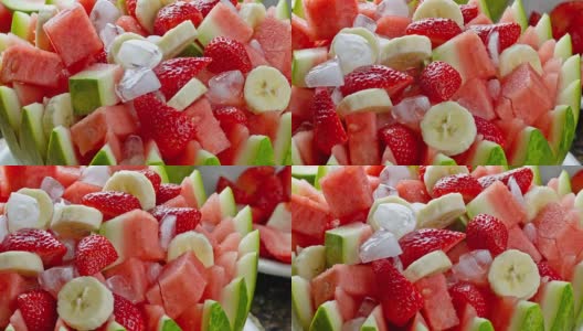 新鲜的水果混合高清在线视频素材下载