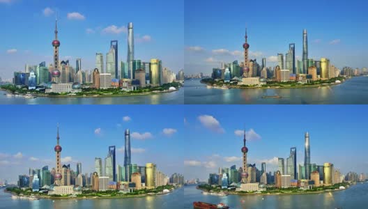 4K延时:上海天际线全景高清在线视频素材下载