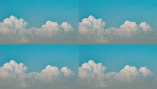 蓝天里的白云高清在线视频素材下载