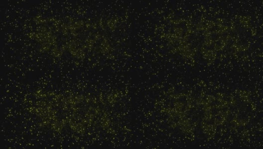夜间许多孤立的萤火虫的循环群高清在线视频素材下载
