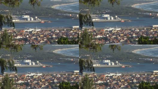 葡萄牙的工业海港高清在线视频素材下载