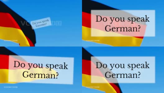 你会说德语吗?高清在线视频素材下载