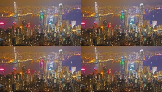 香港城市的天际线高清在线视频素材下载