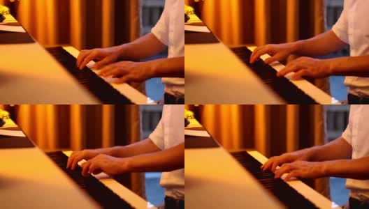 钢琴实践背景高清在线视频素材下载