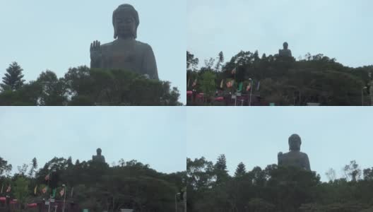 香港大屿山的大佛高清在线视频素材下载