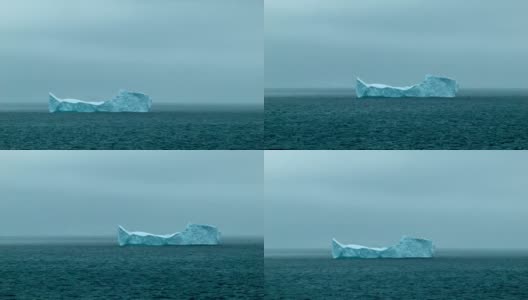 漂浮在南极洲的尖冰山高清在线视频素材下载