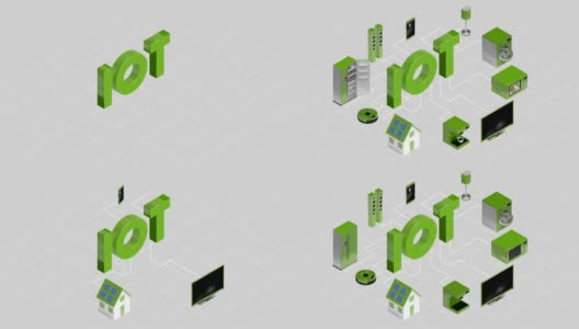 家电通过物联网连接高清在线视频素材下载
