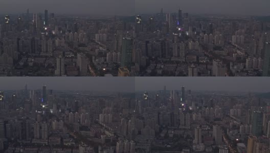 中国江苏南京的夜景。高清在线视频素材下载