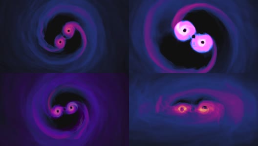 螺旋超大质量黑洞模拟高清在线视频素材下载