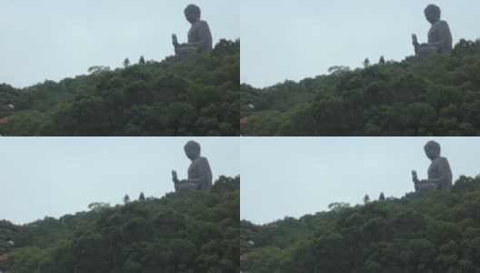 香港大屿山的大佛高清在线视频素材下载