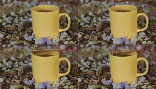 蜂蜜凉茶高清在线视频素材下载
