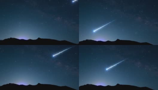 流星和彗星完整的细节高清在线视频素材下载