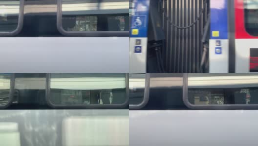 高速列车驶离瑞士火车站高清在线视频素材下载