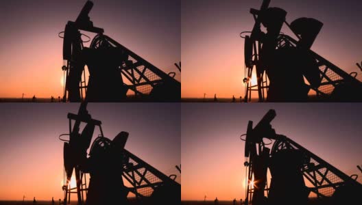 石油钻井平台高清在线视频素材下载