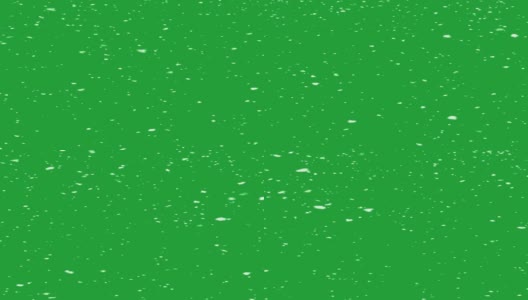 孤立落下的雪在绿色色度键背景高清在线视频素材下载