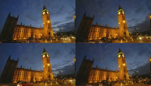 延时拍摄国会大厦和大本钟HD1080高清在线视频素材下载