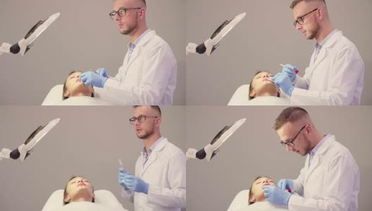 男医生做丰唇手术高清在线视频素材下载