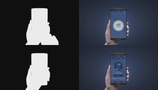 触摸移动物联网家电、智能电视控制、物联网智能家居。高清在线视频素材下载