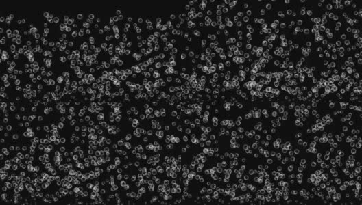 气泡黑白4k高清在线视频素材下载