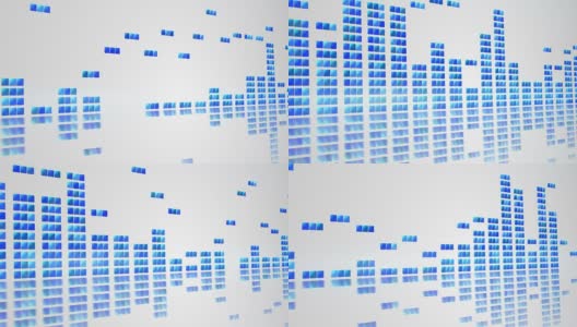 数字均衡器白可循环背景高清在线视频素材下载