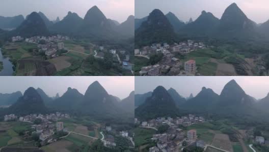 桂林空中景观高清在线视频素材下载