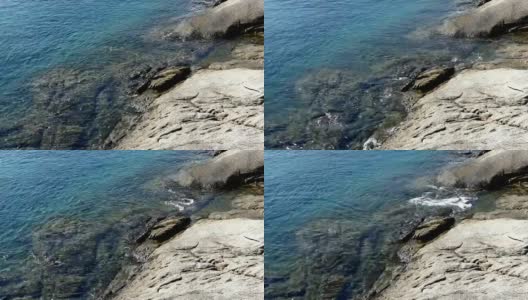 泰国普吉岛的岩石和大海高清在线视频素材下载