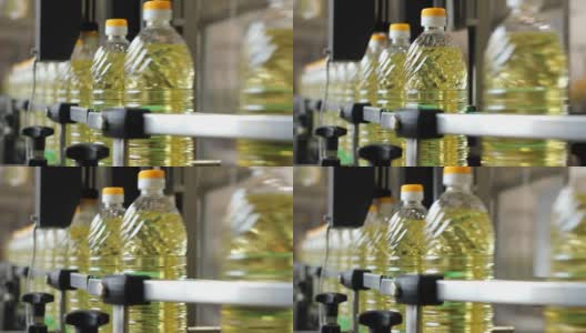 该工厂生产葵花籽油高清在线视频素材下载