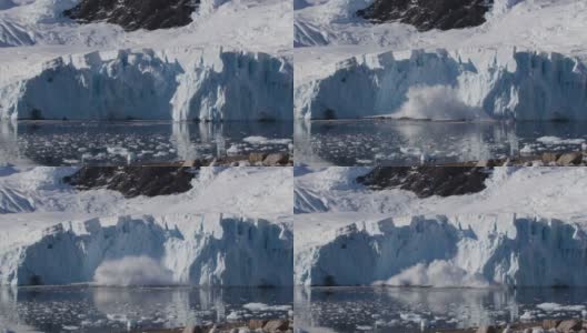 冰落入海中高清在线视频素材下载