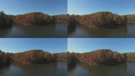 湖边的秋天高清在线视频素材下载
