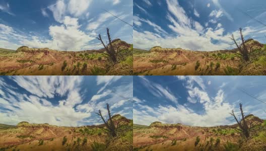 时间流逝新墨西哥沙漠正午GoPro高清在线视频素材下载