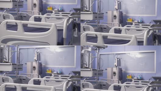 配备现代化设备的康复病房高清在线视频素材下载