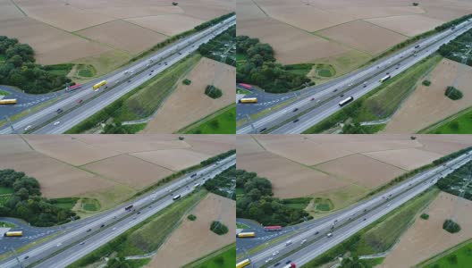 高速公路及休息区交通高清在线视频素材下载