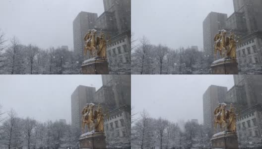 雪山中央公园-内战总纪念碑高清在线视频素材下载
