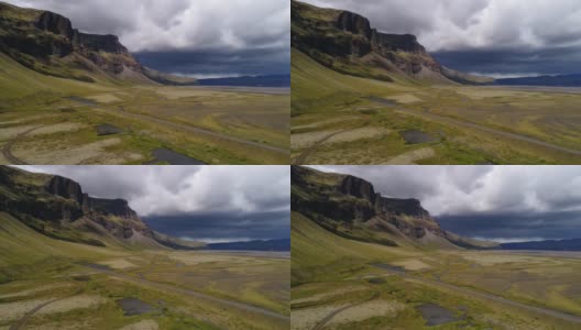 冰川周围，冰岛风景高清在线视频素材下载