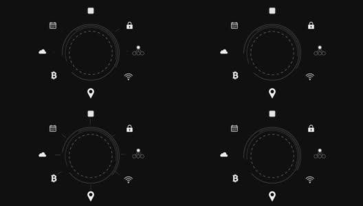 4K网络连接设计图标动画。高清在线视频素材下载