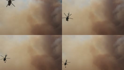 消防直升机高清在线视频素材下载