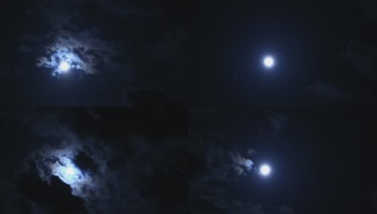 月亮的晚上高清在线视频素材下载