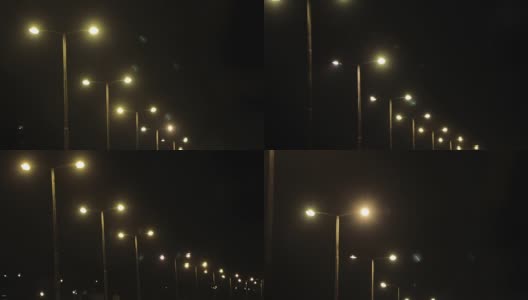 公路上的照明高清在线视频素材下载
