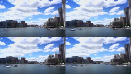 波士顿港拍摄高清在线视频素材下载