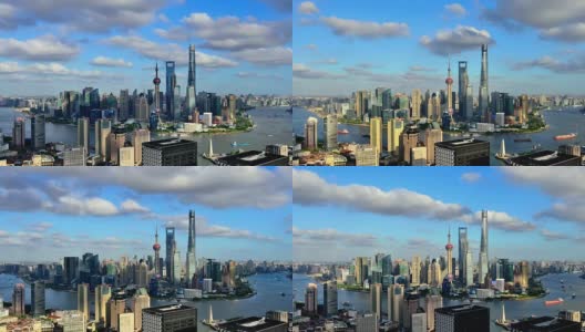 4K:上海天际线全景高清在线视频素材下载