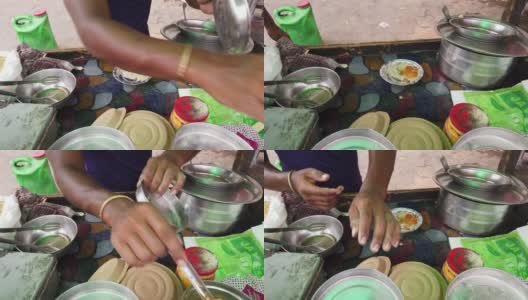 来自印度和东南亚的流行和著名的街头小吃高清在线视频素材下载