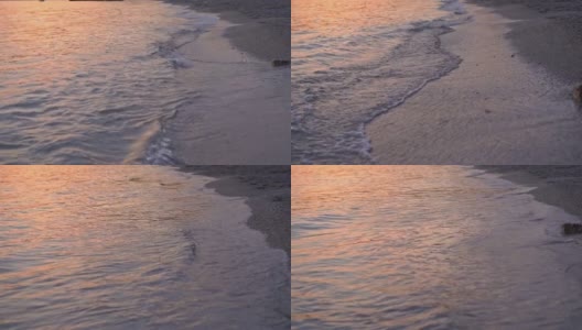 夏日海边的落日高清在线视频素材下载