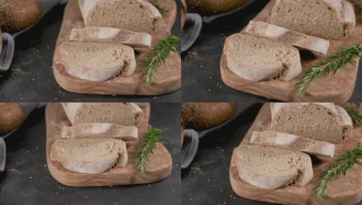 新鲜的自制的面包高清在线视频素材下载