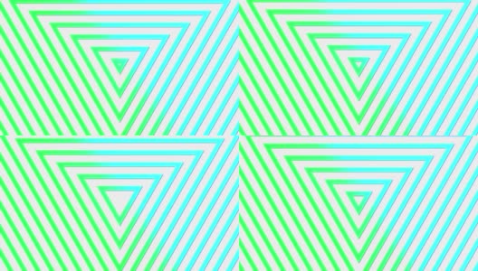 几何霓虹三角形抽象循环运动背景绿蓝色高清在线视频素材下载